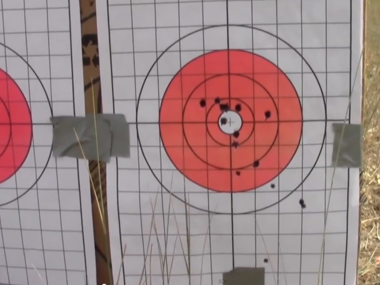 EZ2C Targets Style 5: Bullseye w 1" Grids for Sight-in 11"x17" USA MADE