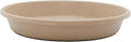 The HC Companies 10 Inch Round Plastic Classic Plant Saucer - Indoor Outdoor Plant Trays for Pots - 10.75"x10.75"x1.75" Sandstone