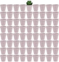 Yishang 72 pcs Small Mini Pink Clay Pots, 2.5'' Terracotta Pot Clay Ceramic Pottery Planter,Cactus Flower Terra Cotta Pots,Succulents Nursery Pots,with Drainage Hole,Great for Crafts,Wedding Favor