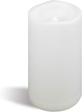 CANDLE CHOICE Waterproof Outdoor Battery Operated Flameless Candle with Timer Large Plastic Resin Bright Flickering Electric LED Pillar Lantern Patio Garden Wedding Christmas Decorations 4”(D) x6”(H)