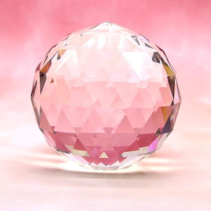Clear Crystal Ball Prism Window Rainbow Maker Window Prisms Suncatcher for Feng Shui, (100mm/3.94inch)