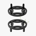 Zhongma 2 Pack 8.7" Sturdy Potted Plant Stand Flower Pot Holder Heavy Duty Construction, Low Plant Stand for Home Indoor and Outdoor, Sturdy plant riser and saucer without Installation Required