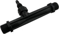 1/2-inch Plastic Irrigation Pipe Injector for Irrigation Venturi Fertilizer Mixer Injector Tube Suitable for Agricultural System Fertilizer and Chemical Injection Black