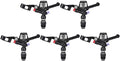 5PCS Garden Impulse Sprinkler Impact Sprinkler for Watering Irrigation, 3/4in DN20 Male Thread