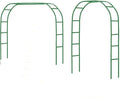 Tytroy Reconfigurable & Easy-to-Assemble Metal Outdoor & Indoor 7'6" Garden or Wedding Arch Arbor for Wedding Bridal Party Elegant Decorations & Garden Climbing Plants Vines (Green 1PC)