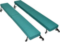 North American Mattress 6' Outdoor Picnic Bench Seat Cushion -2 Piece Set; 72" (6ft) x 10" x 3"; Green/Blue - Folding & Easy to Carry