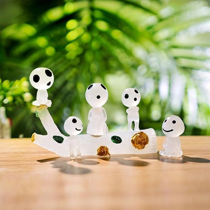 Fairy Garden Accessories Tree Elves Easter Egg Fillers Glow in Dark Basket Stuffers Garden Alien Decor Miniature for Micro Landscape Outdoor Status Patio Lawn Yard Kit