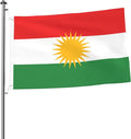 Kurdistan Flag Kurdish Kurds Flag Garden Yard House 2x3 ft Flags Double Sided Print Banner Indoor Outdoor Party Home Decorations for Boat Dorm House Balcony