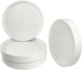 Plant Saucer Pot Tray Planter Saucers 4 Pack 4 5 6 7 8 9 10 11 12 13 Inch for Indoors Outdoor, Durable Sturdy Ceramic Flower Drainage drip Water Tray for Glazed Pots Base (4.7 Inch-White)