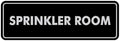 Signs ByLITA Standard Sprinkler Room Sign (Black/Silver) - Medium