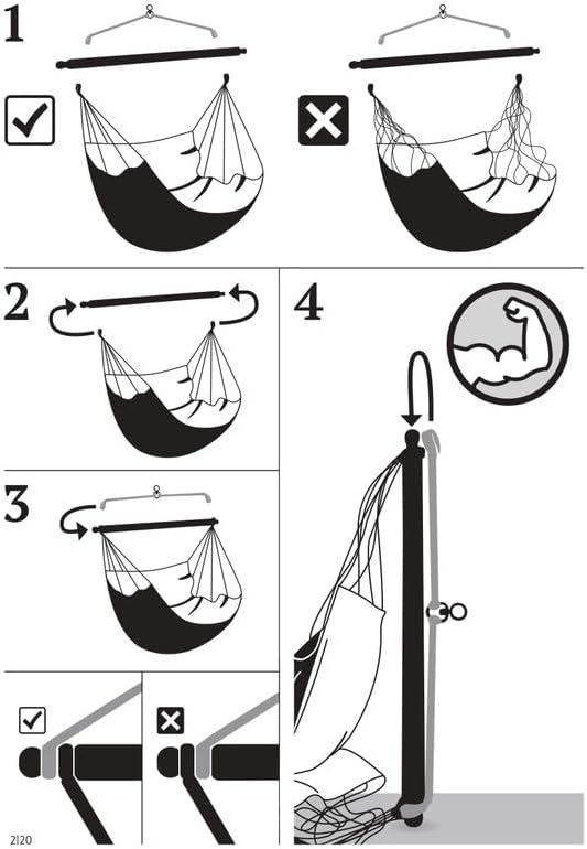LA SIESTA® - XL King Domingo Hammock Swing Chair - Weather & Tear Resistant Hanging Hammock Chair - Indoor Outdoor Hammock Chair Swing - Hanging Chair for Patio Porch Bedroom - Max 355 Lbs, Marine