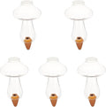 Yardwe 5PCS Plant Watering Globes, 300ML Self-Watering Bulb Mushroom Shape Watering Bulb Plant Waterer Stakes for Indoor Outdoor Plants