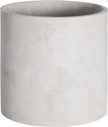 Plant Pots - 5.5 inch Cement Planters Indoor - Modern Grey Flower Pot with Drainage Hole - Home Office Decor