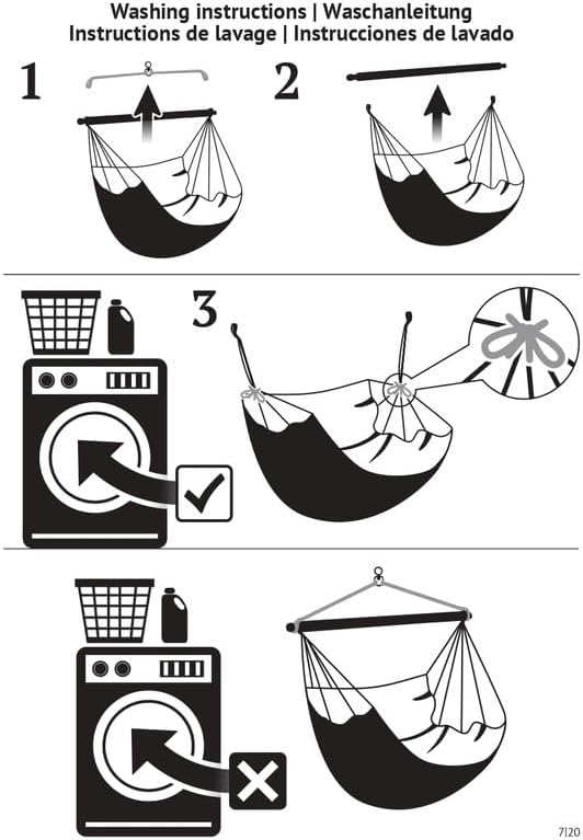 La Siesta® - XL King Habana Cotton Hanging Hammock Chair, Indoor Outdoor Hammock Swing Chair, Boho Hanging Chair Bedroom Patio, Max 355 Lbs, Zebra