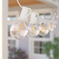 GOOTHY 50Ft LED String Lights, G40 LED Outdoor String Lights with 22 Shatterproof Globe LED Bulbs (2 Spare), Indoor/Outdoor Decoration String Lights for Patio Garden Bistro Backyard -White Wire