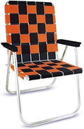 Lawn Chair USA Folding Aluminum Outdoor Patio Lawn Chair | Heavy-Duty Webbed Chairs for Camping, Sports, Beach, Yard & Tailgating | Lightweight Portable | Classic - Halloween Theme