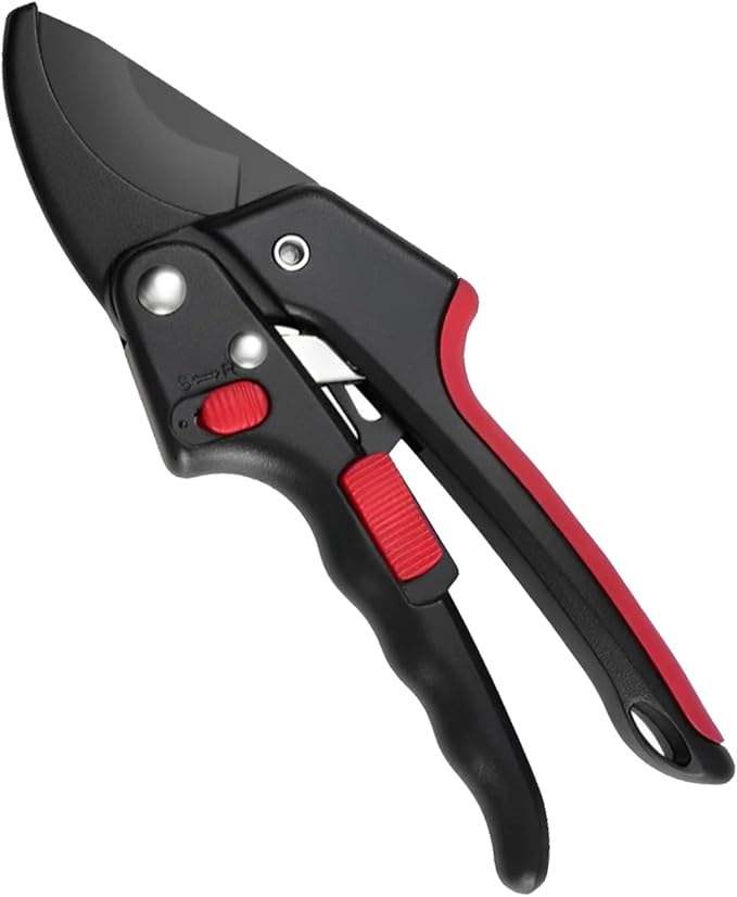 Upgraded Garden Clippers, Adjustable Germany Pruners, Work 3 Times Easier, Professional Pruning Shears, Cutting Rose, Flower, Hedge, Stem, Sharp Gardening Scissors, Arthritis Weak Hand Snips