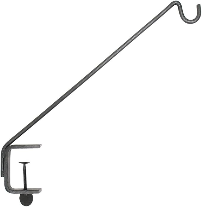 Achla Designs Deck Rail Shepherd's Pole, Angled (BGP-08), 7In