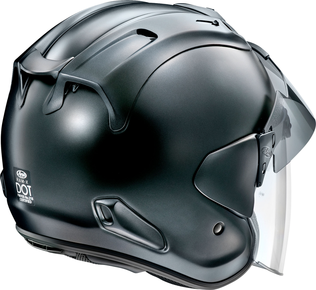 ARAI HELMETS, Arai Helmets Ram-X Black Frost XL - Model 0104-3392 with VAS-Z Shield System and Removable Earcup Covers