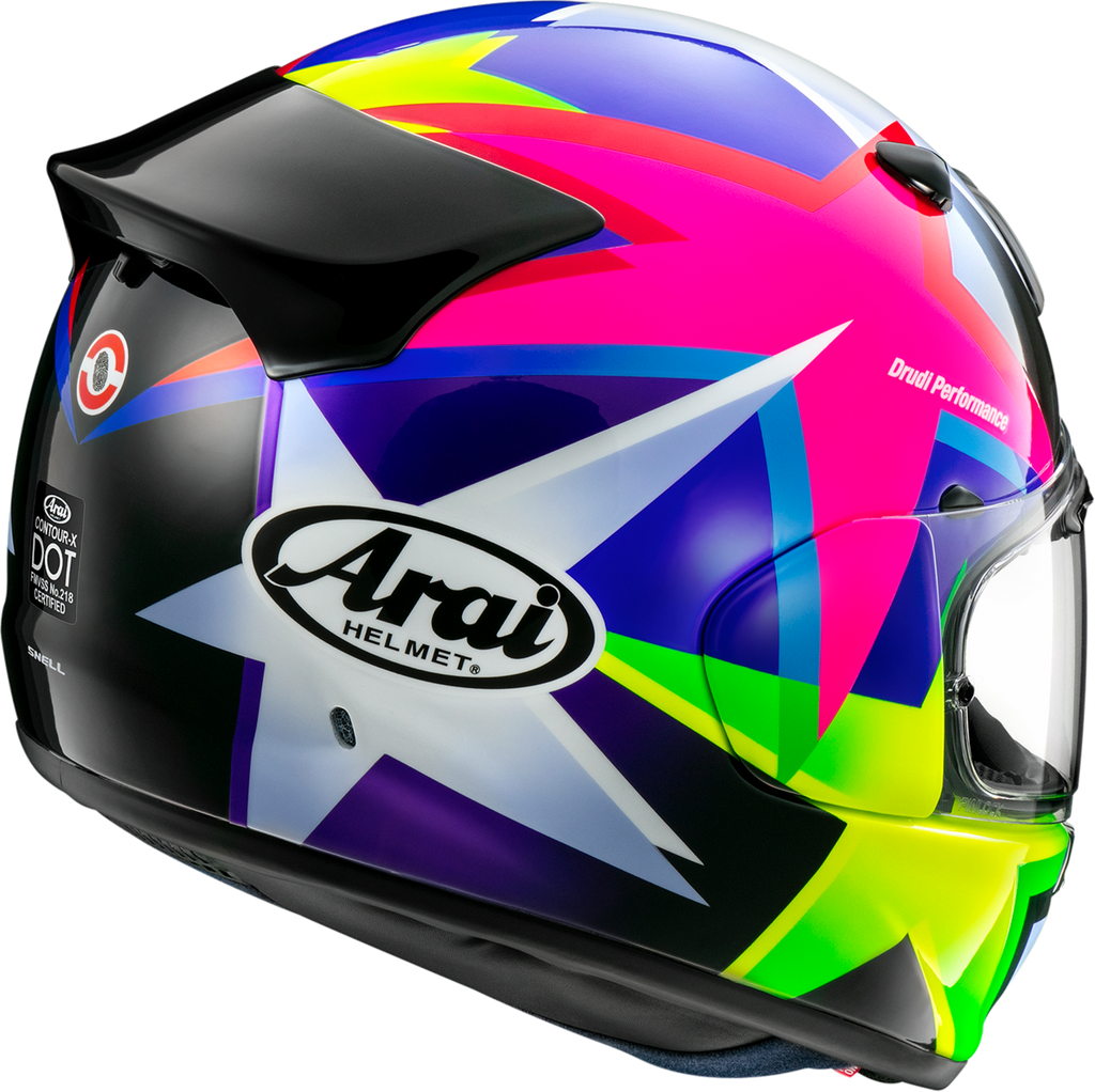 ARAI HELMETS, ARAI HELMETS Contour-X Star Helmet 2XL with Advanced Ventilation and Aerodynamic Features