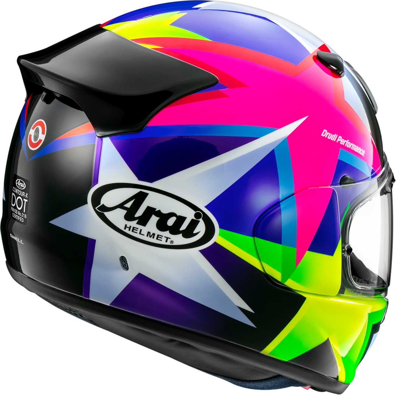ARAI HELMETS, ARAI HELMETS Contour-X Star Helmet 2XL with Advanced Ventilation and Aerodynamic Features