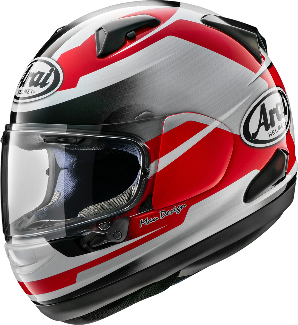 ARAI HELMETS, ARAI HELMETS Quantum-X Steel Helmet with VAS-MV Shield – Red, Medium
