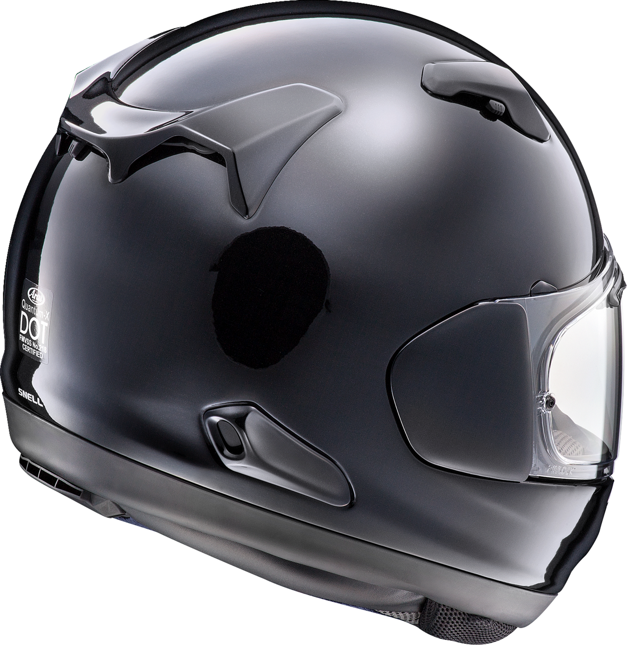 ARAI HELMETS, ARAI HELMETS Quantum-X Pearl Black Helmet - Size Large (Part #0101-17537)