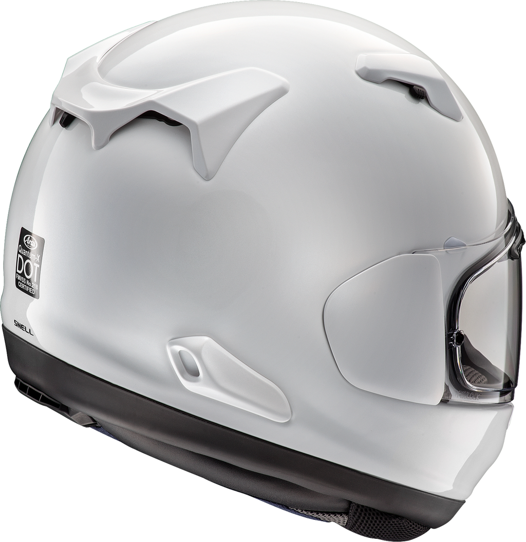 ARAI HELMETS, Arai Helmets Quantum-X White Helmet - XS, VAS Max Vision Shield with Pinlock® 120 MaxVision™