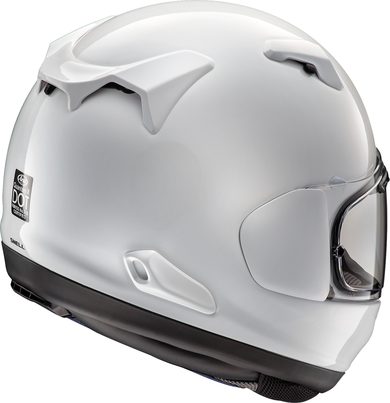 ARAI HELMETS, Arai Helmets Quantum-X White Helmet - XS, VAS Max Vision Shield with Pinlock® 120 MaxVision™