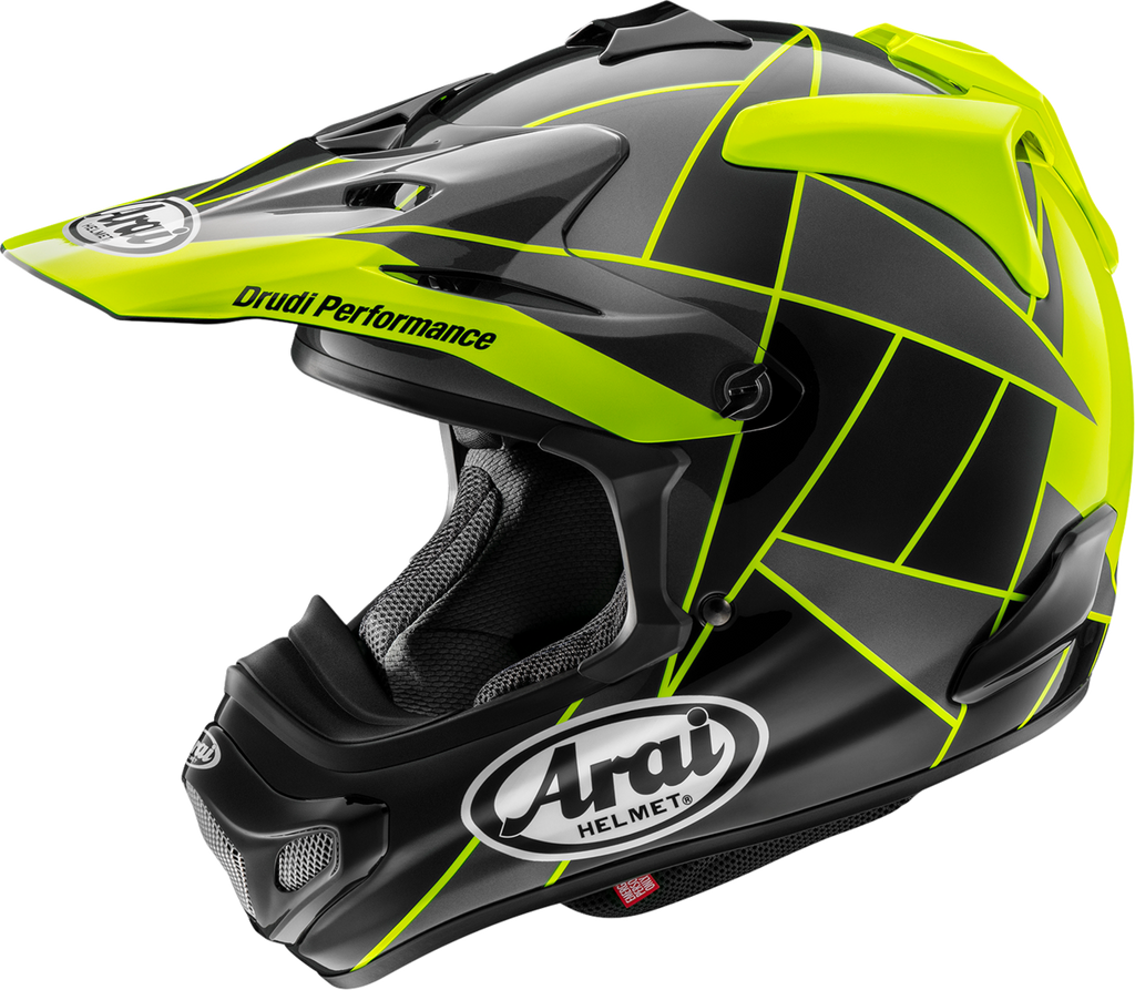 ARAI HELMETS, ARAI Helmets VX-Pro4 Fragment Yellow Helmet - Size XL with Advanced Safety Features