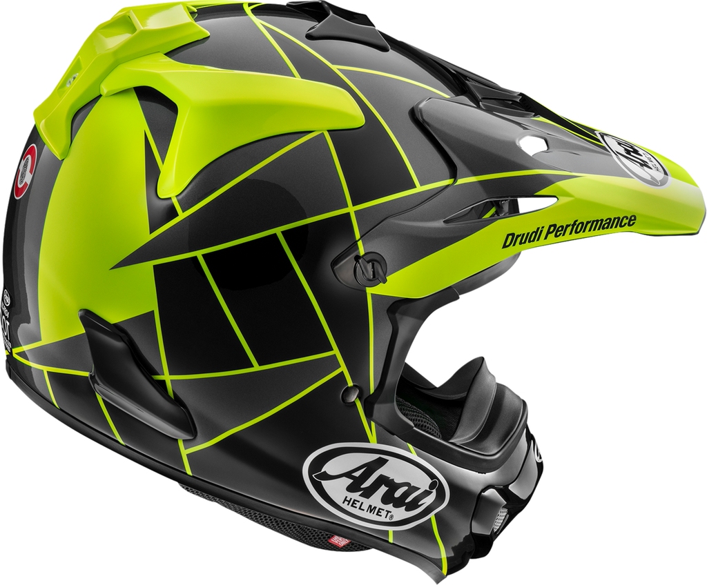 ARAI HELMETS, ARAI Helmets VX-Pro4 Fragment Yellow Helmet - Size XL with Advanced Safety Features