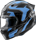 ARAI HELMETS, Arai Helmets Signet-X Robotik Helmet with VAS Shield System and Pinlock MaxVision Lens - Blue, XS