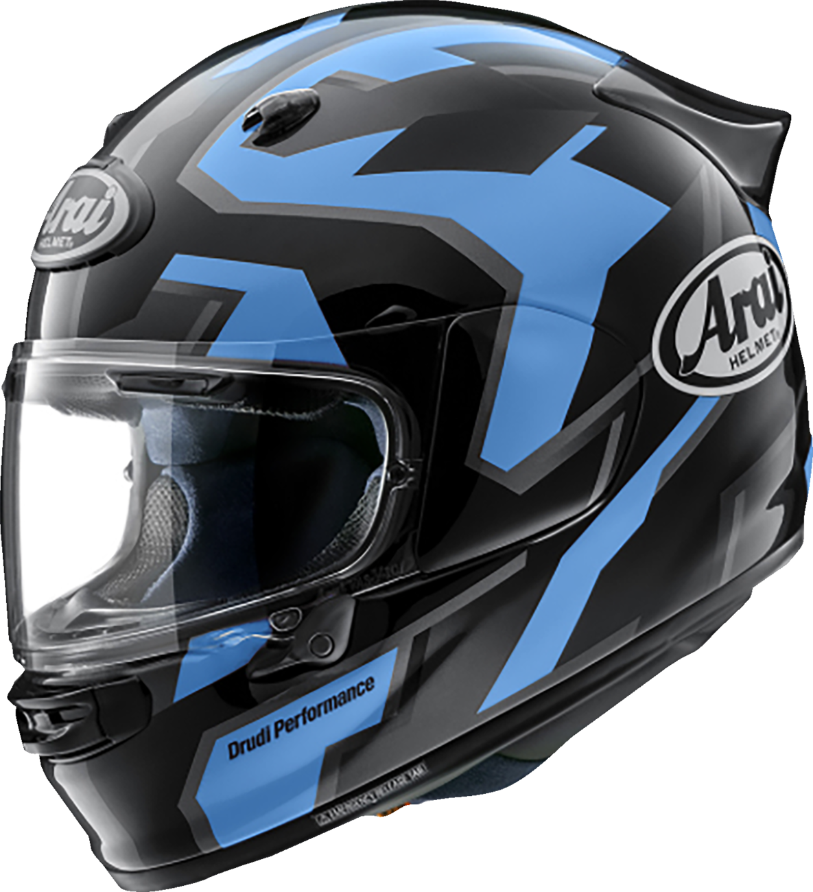 ARAI HELMETS, Arai Helmets Signet-X Robotik Helmet with VAS Shield System and Pinlock MaxVision Lens - Blue, XS