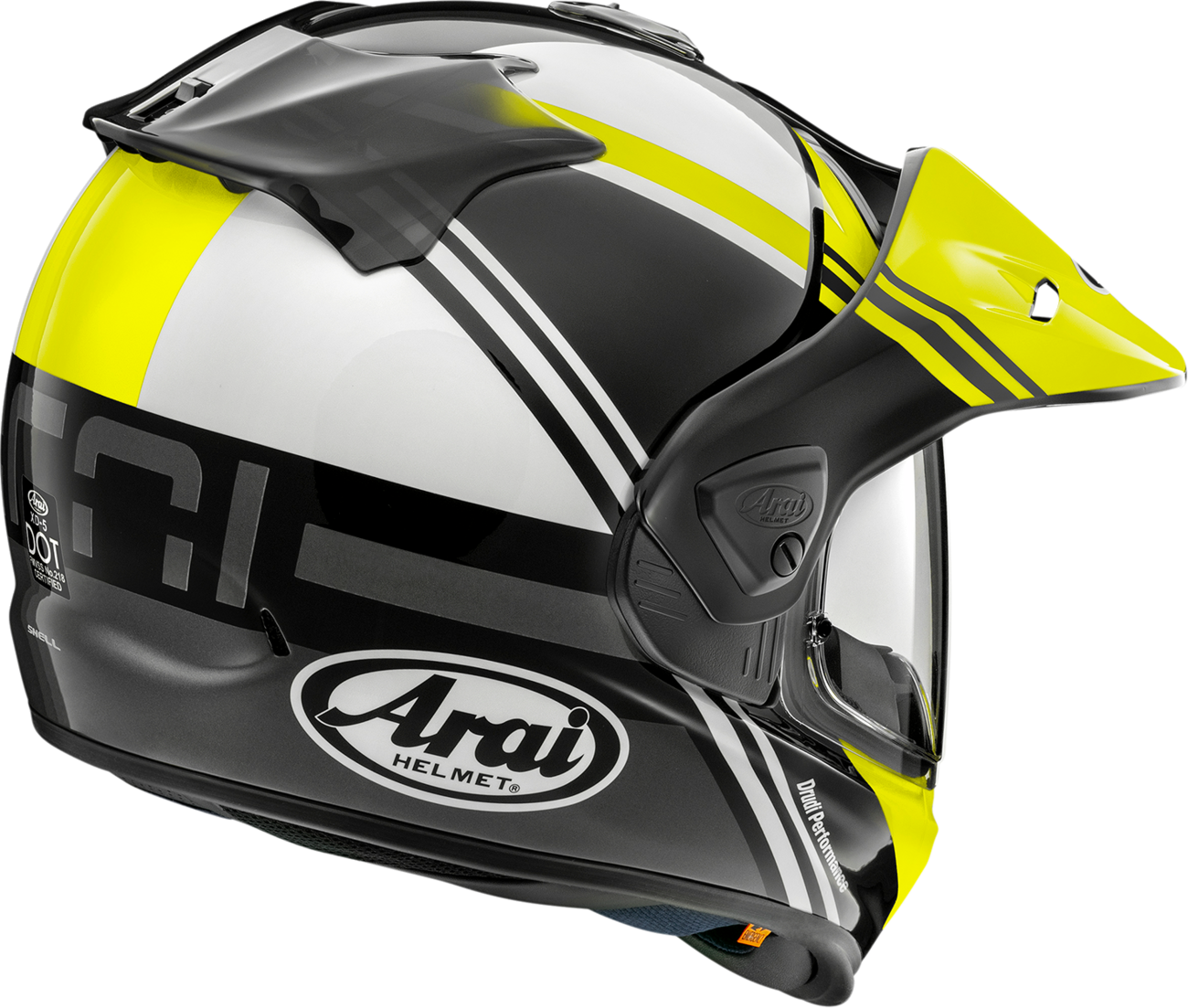 ARAI HELMETS, Arai Helmets XD-5 Cosmic Yellow Helmet - Small by Arai Helmets, Part Number 0140-0490
