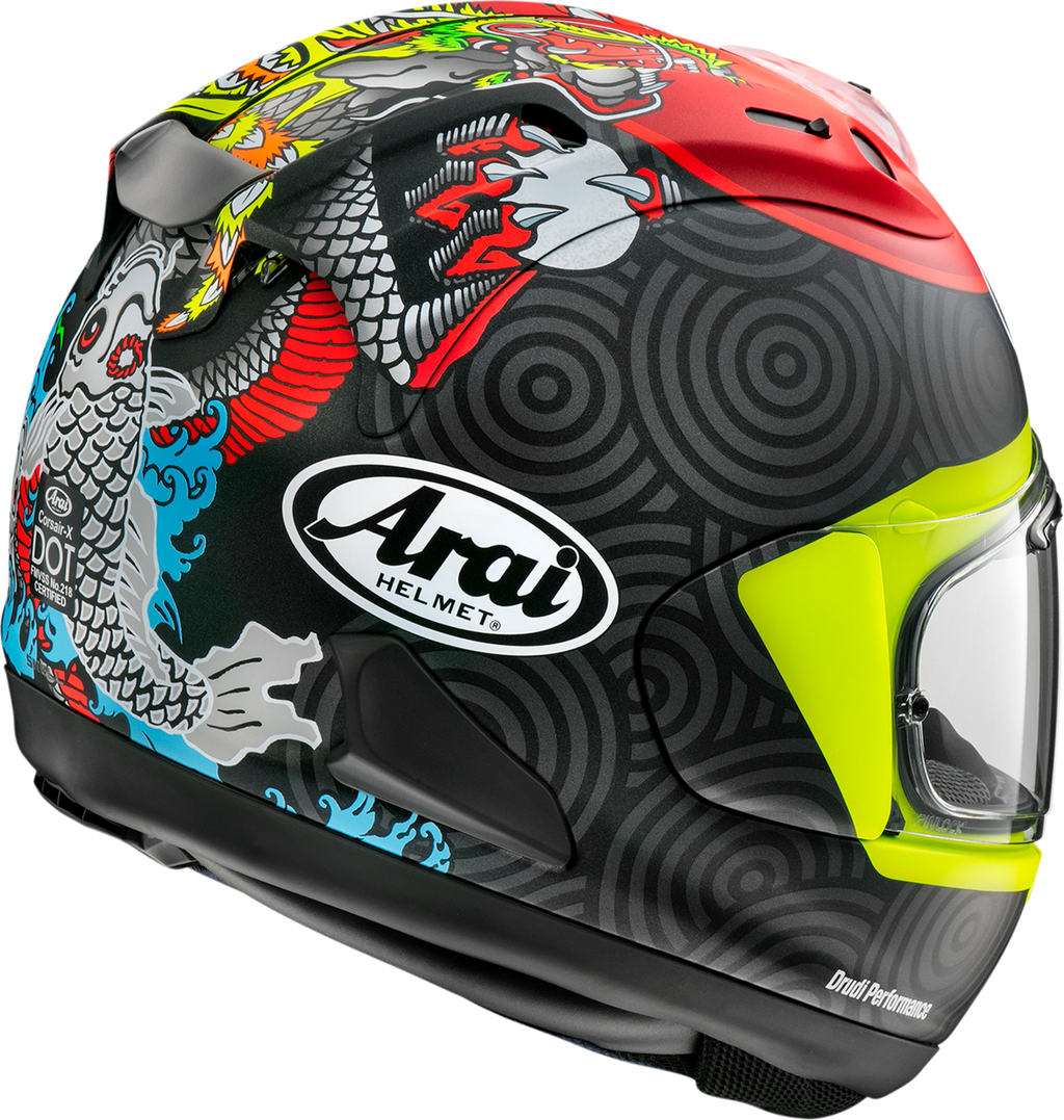 ARAI HELMETS, ARAI HELMETS Corsair-X Tatsuki XL Helmet with VAS Shield Mechanism and Advanced Ventilation