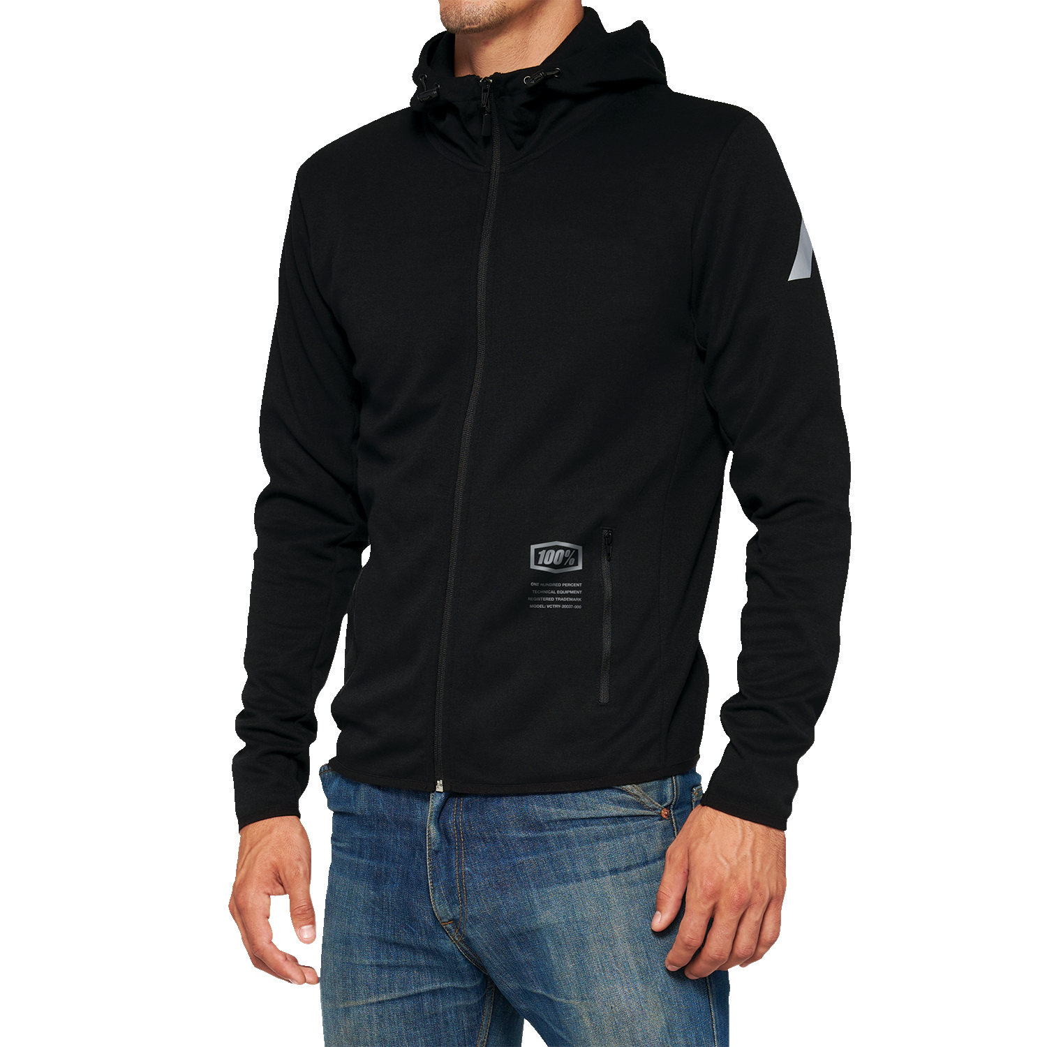 100% Viceroy Tech Zip Hoodie - Black - XL 20037-00003
