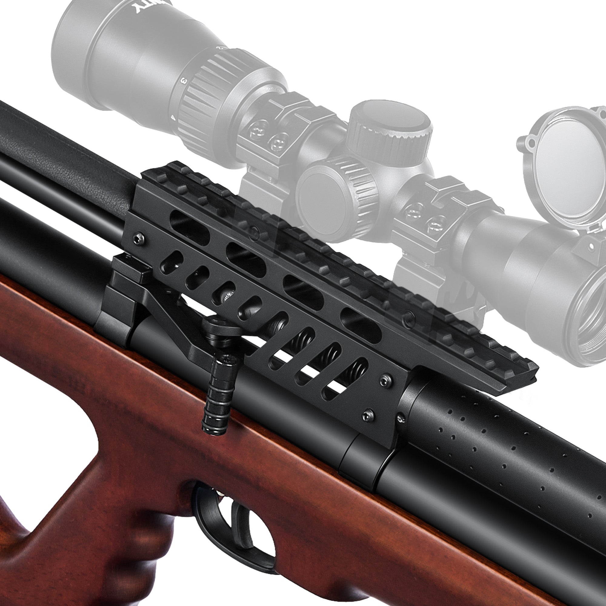Pinty Thumper - 9 Pellet .22Cal Bullpup PCP Air Gun High Power for Small Game Hunting Shooting