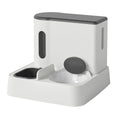 Cat Automatic Pet Feeder Water Dispenser Integrated Double Bowl Drinking Pet