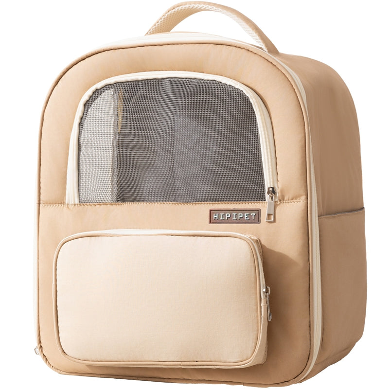 Breathable Pet Carrier Backpack, Warm & Comfortable Cat Dog Travel Backpack With Mesh Window