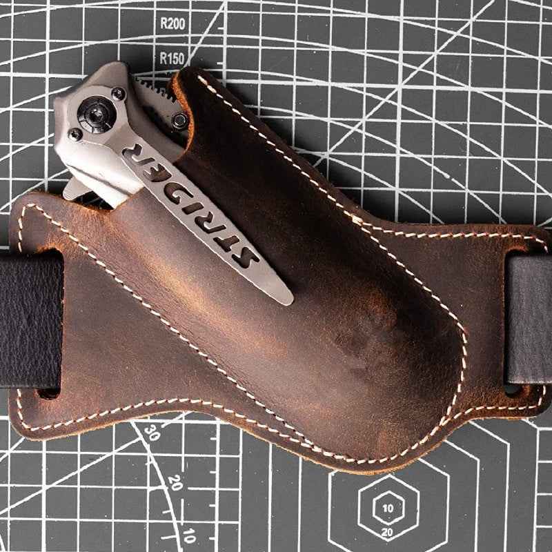 Tactical Cowhide Knife Sleeve for Ultimate Protection and Style