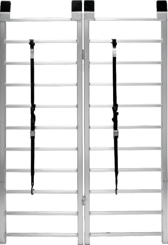 QuadBoss, QuadBoss Bifold Ramp 50x72 - Lightweight Aluminum PowerSports Ramp with Adjustable Security Straps