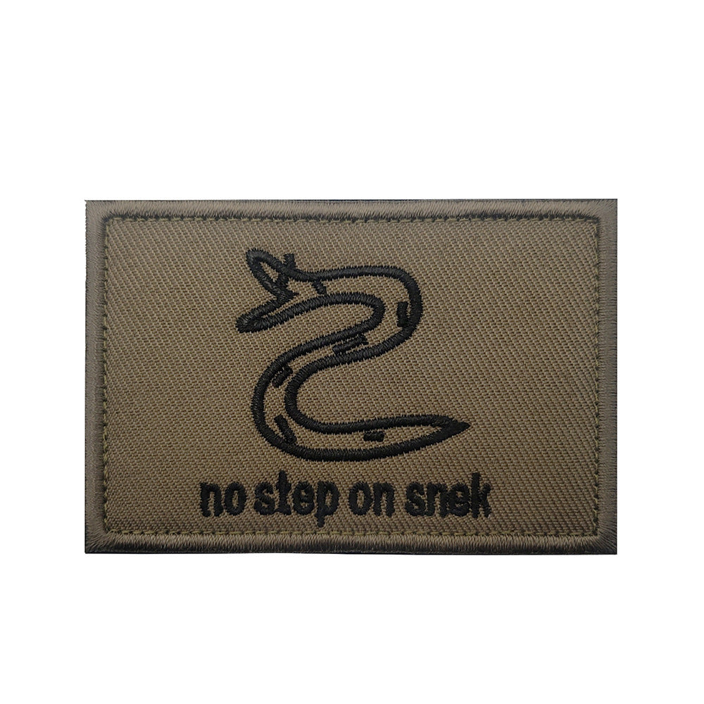 No Step on Snek morale Patch - Durable Embroidered Tactical Morale Patch for Collectors and Enthusiasts