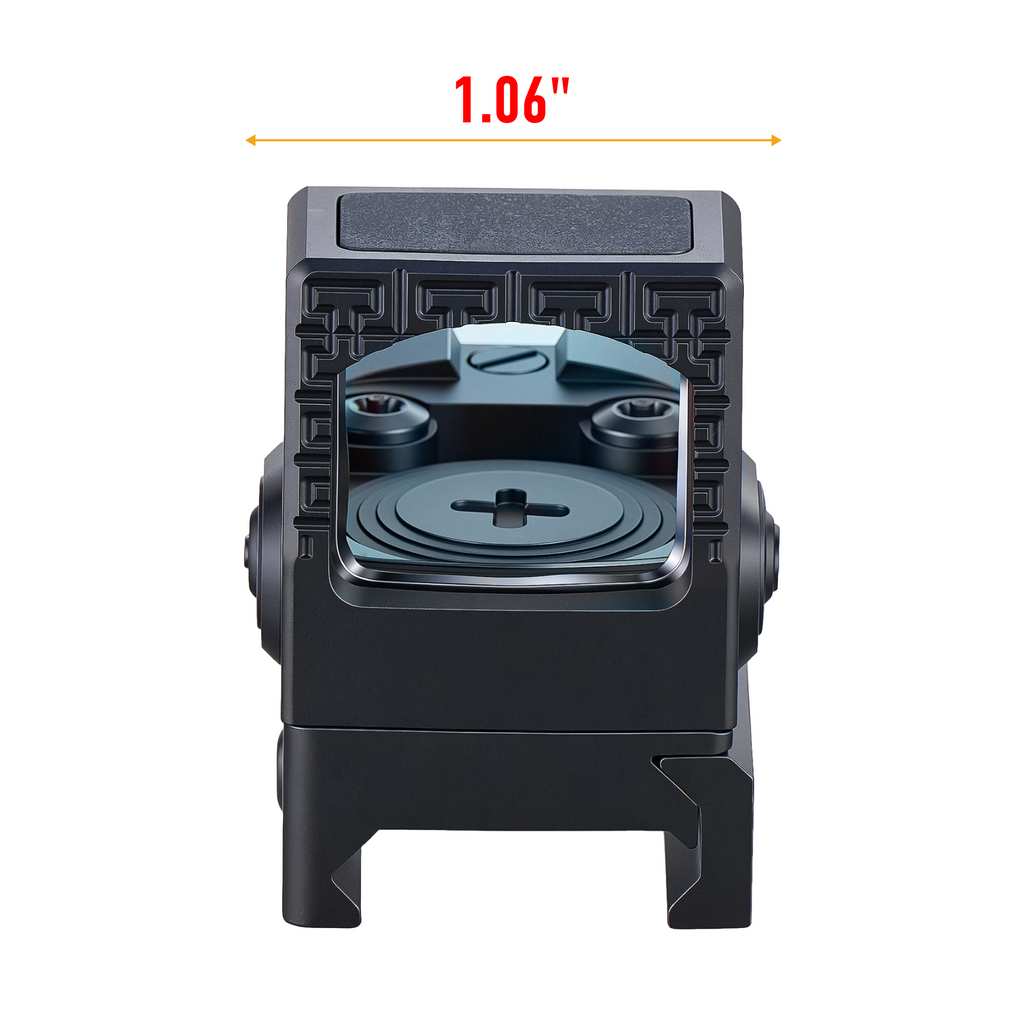 PINTY 1x12x20 mm Micro Red Dot Sight with Auto Wake & Sleep 21 mm Picatinny Mount MOS RMSc Compatible