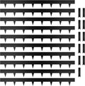 KOL Galvanized Steel Flexible Garden Lawn Edging, 10-Pack Black Metal Landscape Edging Strips - Heavy Duty Hammer-in Border with 11 Clips - 16-Gauge - 40" L x 4.5" H (33FT Total Length)