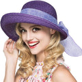 Cyiecw Women Floppy Sun Hats Fashionable Summer Wide Brim Cap BeachStraw Hat UV UPF50 Travel Packable Cotton