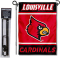 College Flags & Banners Co. Louisville Cardinals Garden Flag with Stand Holder
