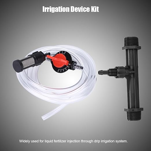 Fertilizer Injector, Garden Irrigation Device Garden Supplies Device Kit G3/4 Fertilizer Injector+Switch+Filter+Water Tube