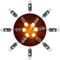 SumDirect Pack of 12 LED Mini Non-Blinking Lights for Paper Lanterns Balloons Floral Wedding Halloween Christmas Party Decoration Centerpieces (12, Orange Yellow)
