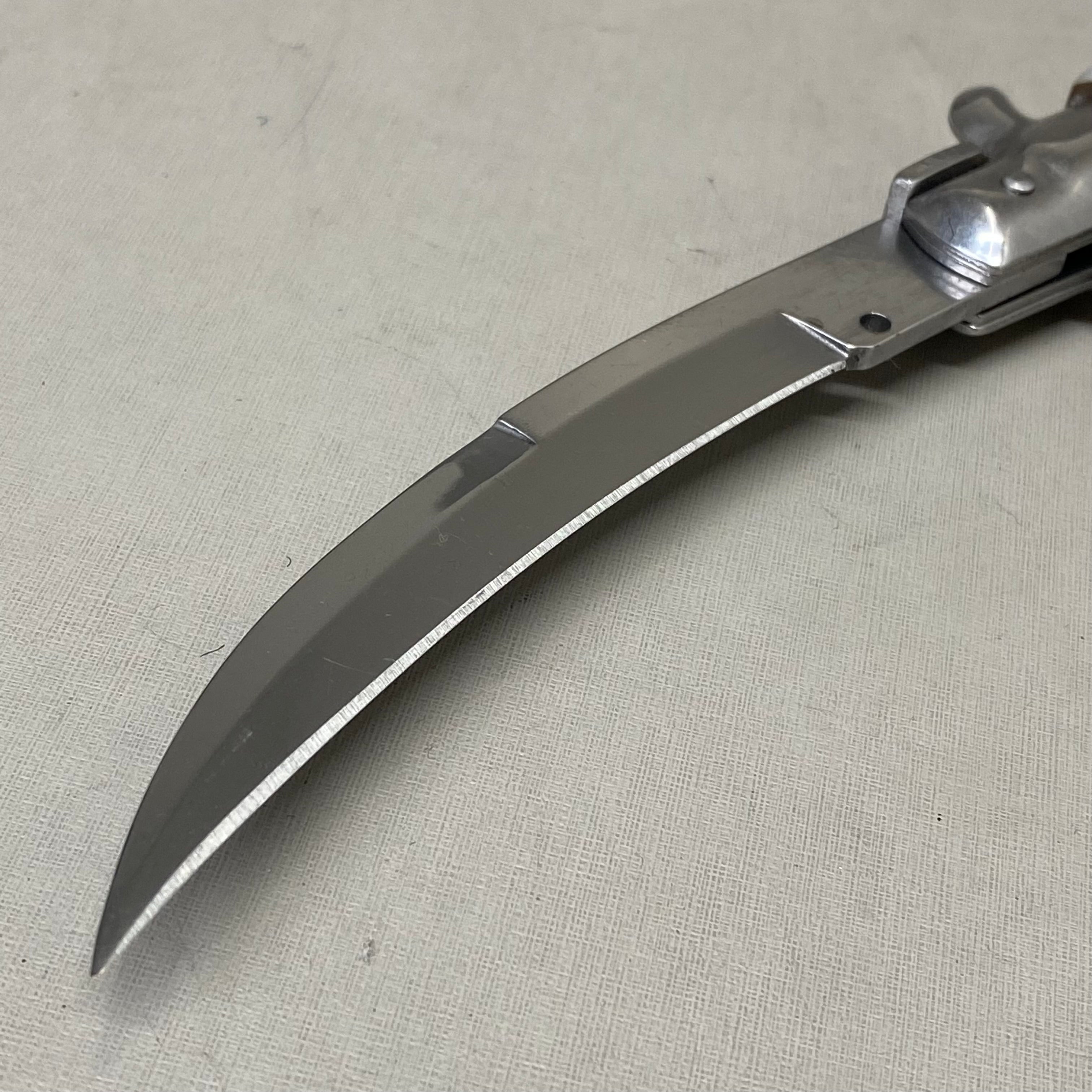 ZA@ ARMED FORCE TACTICAL Handcrafted OTF Pocket Knife  4" Blade 9" Overall Length White ST-6CWP