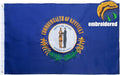 TOPFLAGS Kentucky State Flag 3x5 Outdoor KY Kentucky Flags Double Sided Embroidered Longest Lasting Heavy Duty Polyester Stronger Brass Grommets 4 Stitched Hemming Perfect for Outside